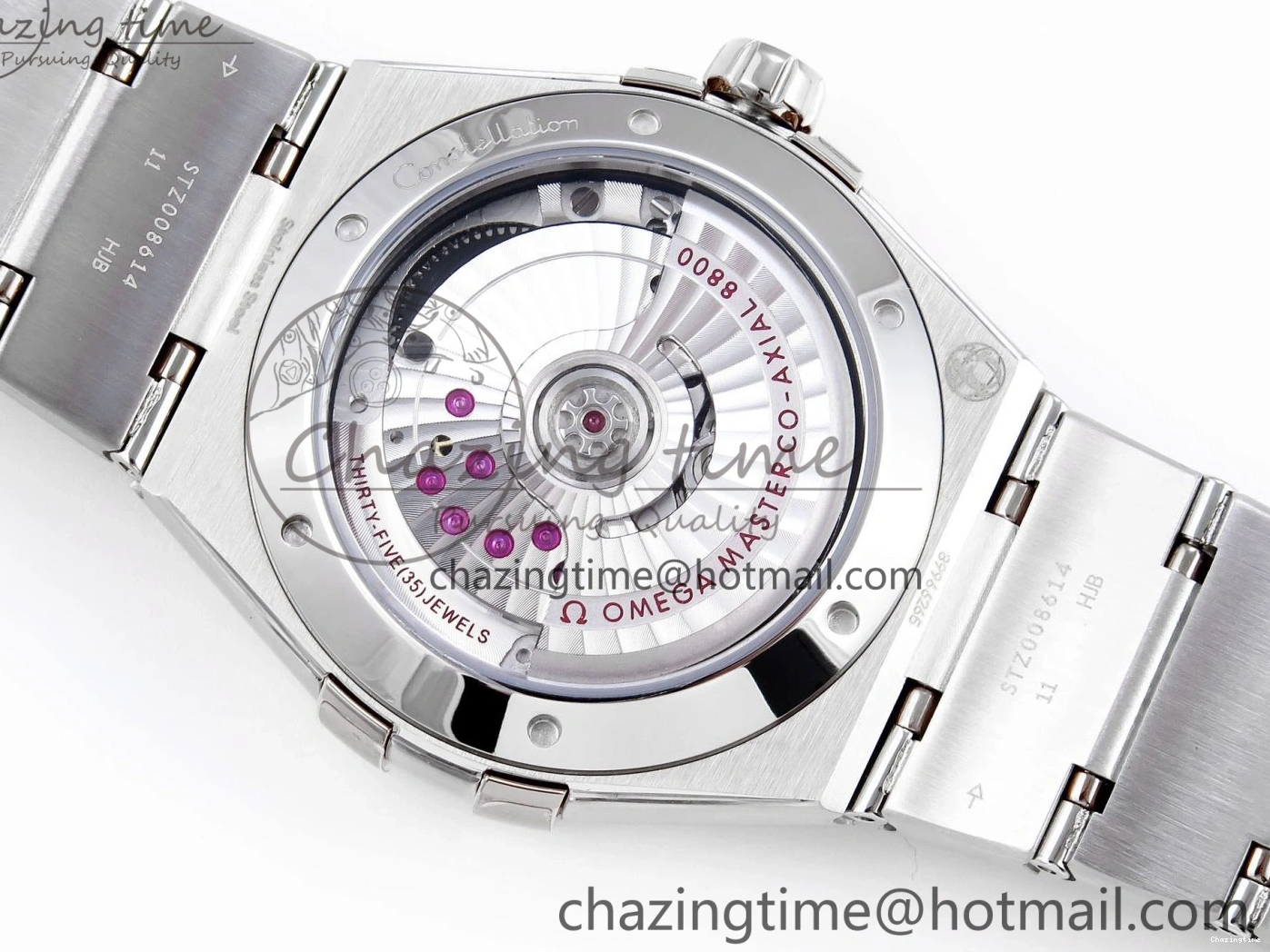 0208 Snug Constellation 39mm SS ASWF 1:1 Best Edition Black Dial on SS Bracelet A 7771